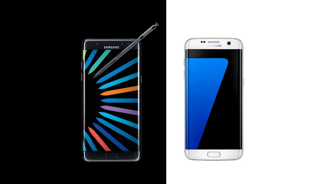 Samsung Galaxy Note 7 vs Galaxy S7 Edge, serupa tapi beda