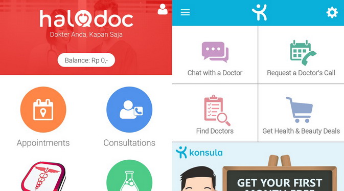 HaloDoc vs Konsula, Uji Banding Dua Aplikasi Berobat