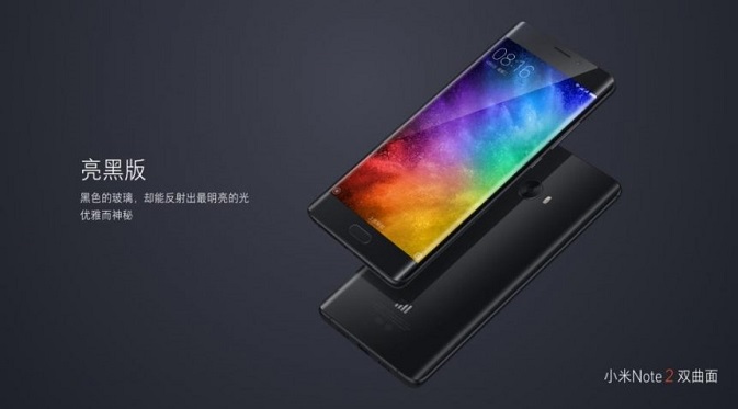 Resmi Dijual Xiaomi Mi Note 2 Usung layar Dual Curved