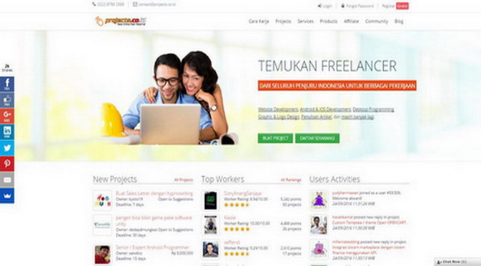 Projects.co.id, Startup Lokal Berbasis Proyek