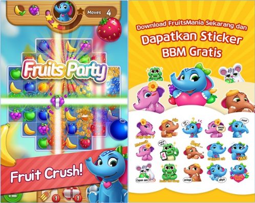 Serunya Main Game Fruits Mania di BBM