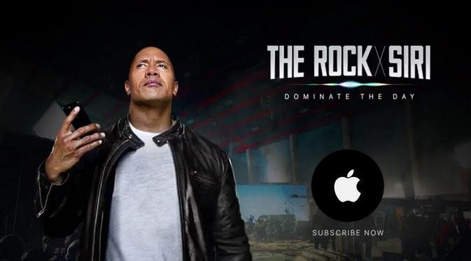 Siri, Asisten Virtual Apple, Bakal Main Film Bersama The Rock!