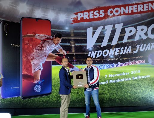Capai 1 Juta Subscriber YouTube, Vivo Indonesia Diganjar Gold Play Button