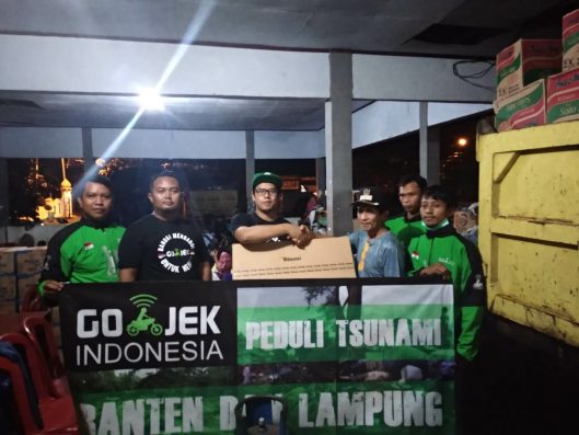 Go-Jek Gerak Cepat Kirim Bantuan untuk Korban Tsunami Selat Sunda