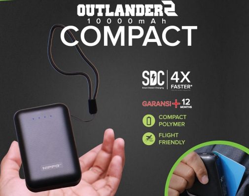 Hippo Outlander2, Powebank 10.000 mAh Punya Dua USB Port Output