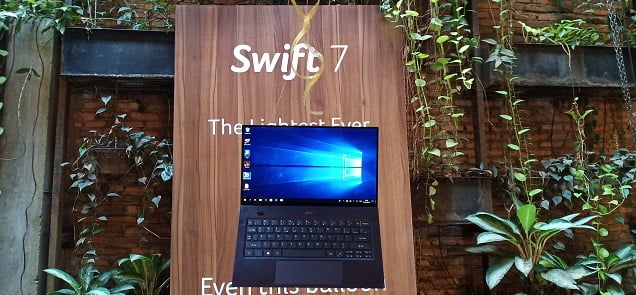 Acer Swift 7, Laptop Tipis dengan Bobot Kurang dari Sekilo