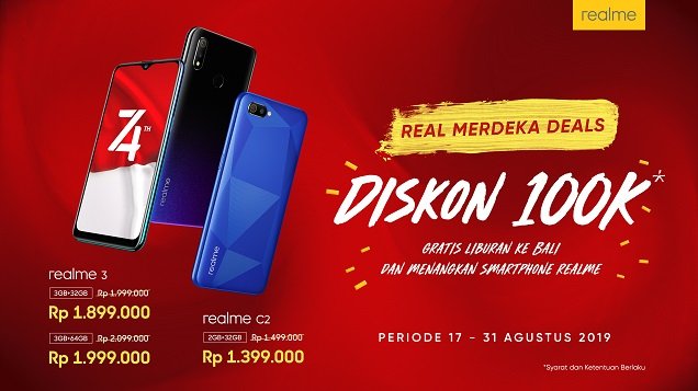 Realme Diskon Smartphone Unggulannya Lewat “Real Merdeka Deals"