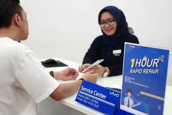 Vivo Jamin Servis Ponsel Selesai dalam 1 Jam