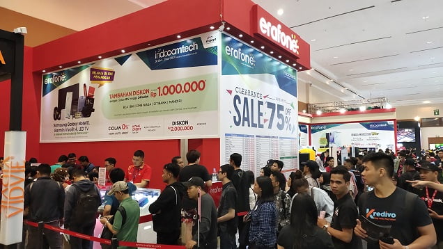 Banjir Diskon Erafone Hingga 75 Persen di Indocomtech 2019