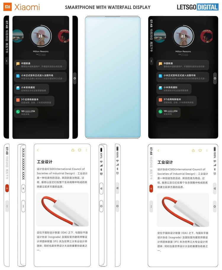 Xiaomi Ajukan Paten Desain Notch dengan Kamera di Bawah Layar