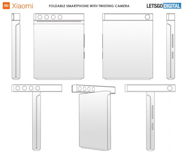 Melihat Paten Baru Xiaomi, Ponsel Lipat Clamshell dengan Bar Kamera Putar