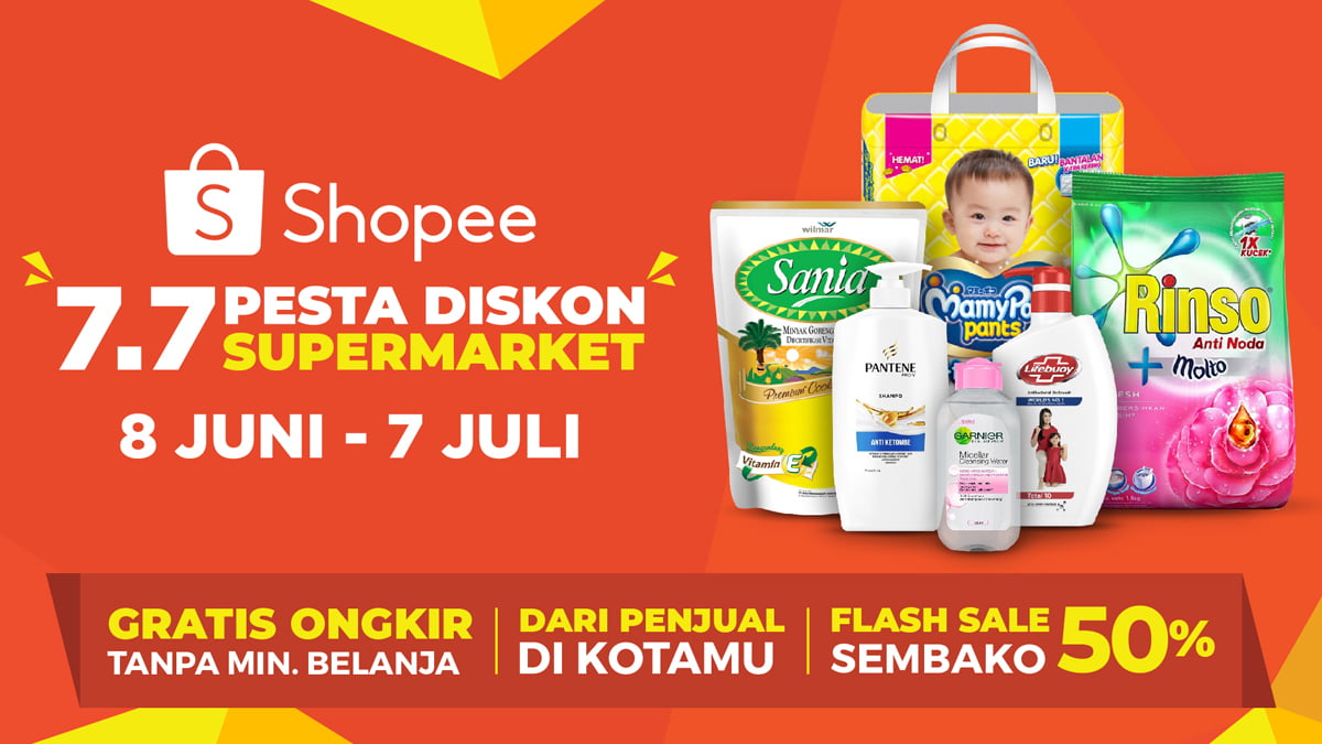 Sambut New Normal, Shopee Gelar 7.7 Pesta Diskon Supermarket