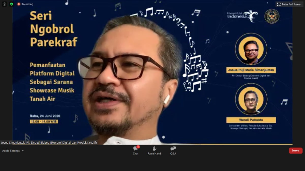 Platform Digital Jadi Cara Efekif Pamerkan Karya Musik di Era Pandemi