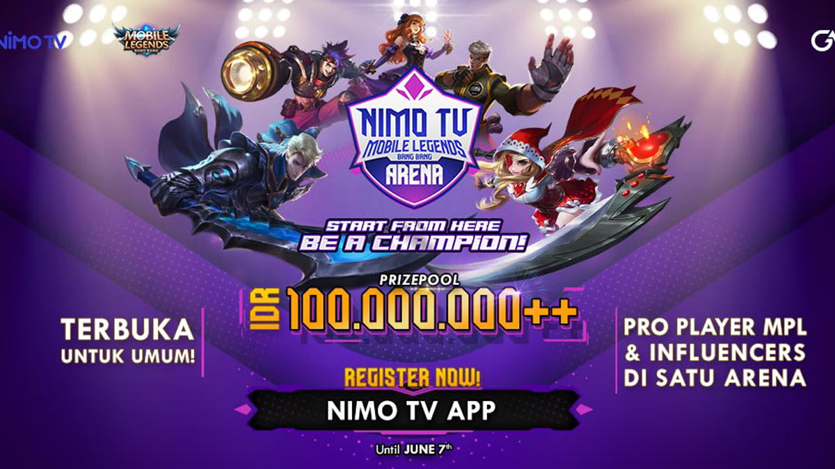 Nimo TV Gelar Turnamen Online Mobile Legends, Berhadiah Lebih Dari 100 Juta