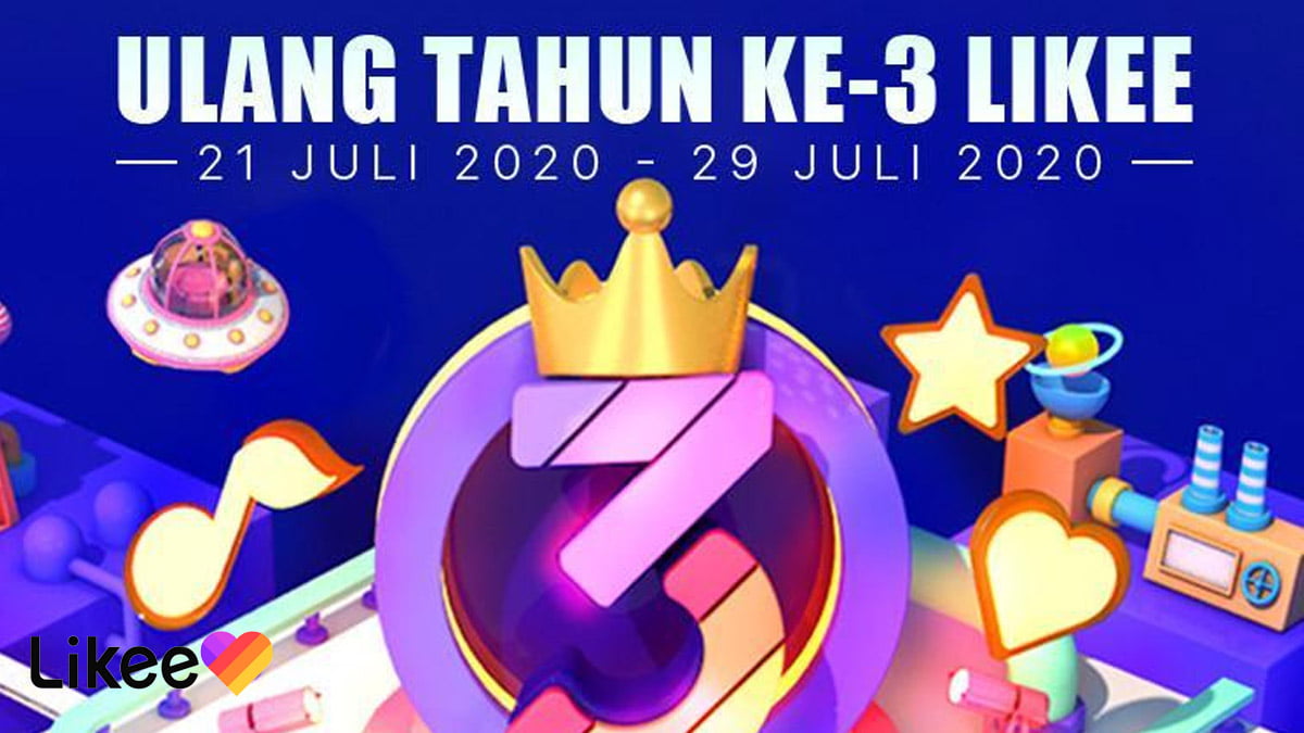 Rayakan Ulang Tahun Ketiga, Likee Hadirkan Karnaval "Likee Anniversary"