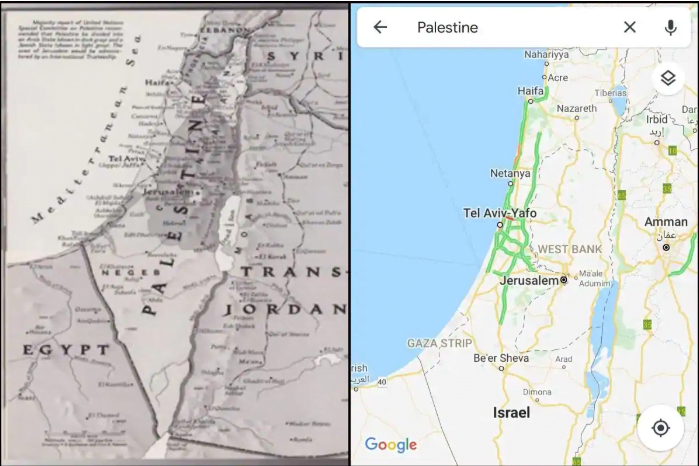 Google Maps Hapus Peta Palestina, Gantikan dengan Israel