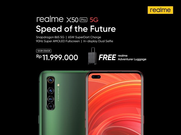 Main Segmen Premium, Realme Luncurkan Smartphone X50 Pro 5G