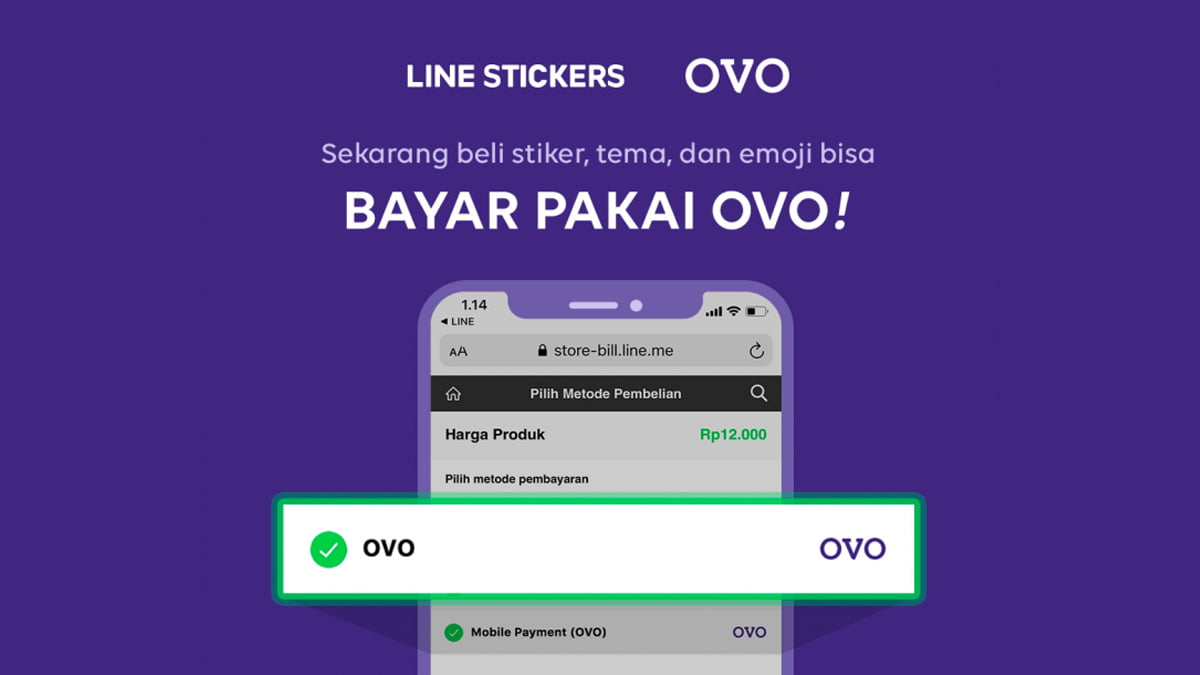 Beli Sticker di LINE Kini Bisa Bayar Pakai OVO