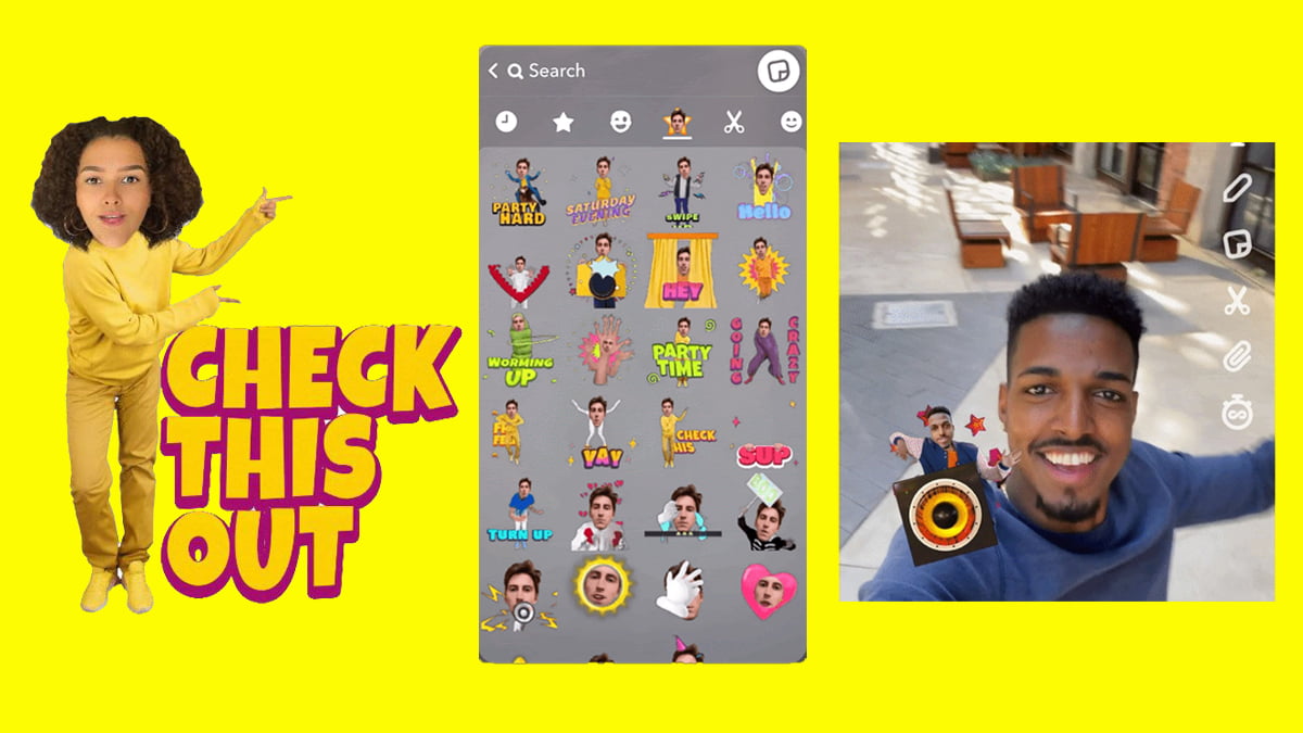 Luncurkan Cameos Stickers, Pengguna Snapchat Punya Cara Baru Ungkapkan Perasaan
