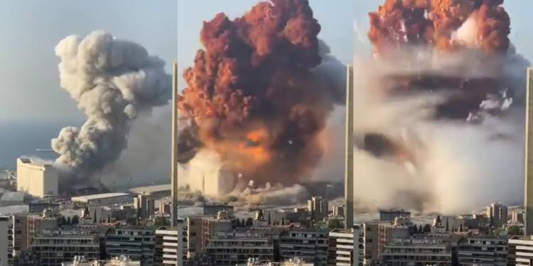 Video dan Foto Ledakan Beirut Beredar di Twitter