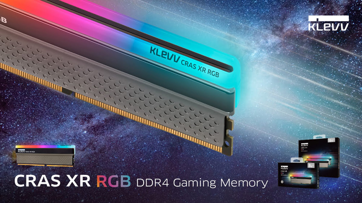 KLEVV Luncurkan Memori Gaming DDR4 CRAS XR RGB dan BOLT XR, Menonjolkan Frekuensi yang telah Ditingkatkan dengan Desain yang Segar