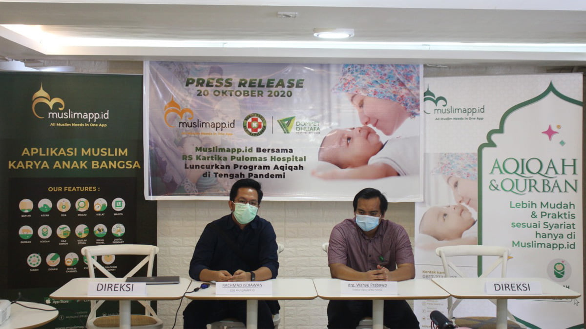 Muslimapp.id Bersama RS Kartika Pulomas Hospital Luncurkan Program Aqiqah di Tengah Pandemi