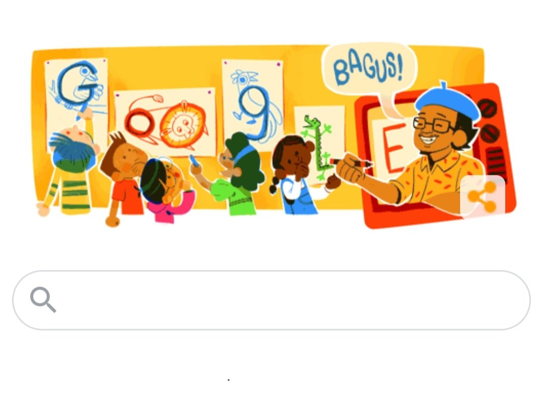 Tino Sidin, Guru Gambar Legendaris Jadi Google Doodle Hari Ini