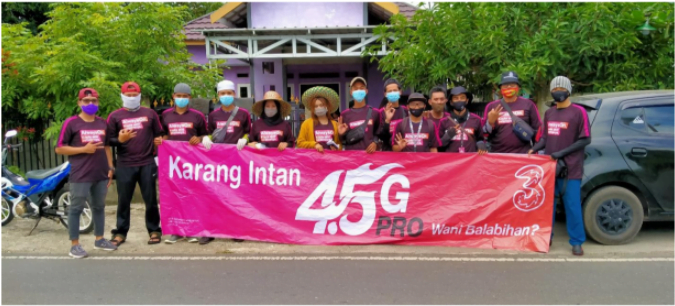 Tri Indonesia Perluas Jaringan 4.5G Pro di Kalimantan