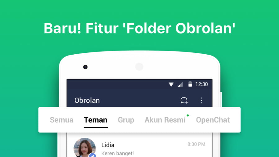 Atur Chat, LINE Luncurkan Fitur Folder Obrolan