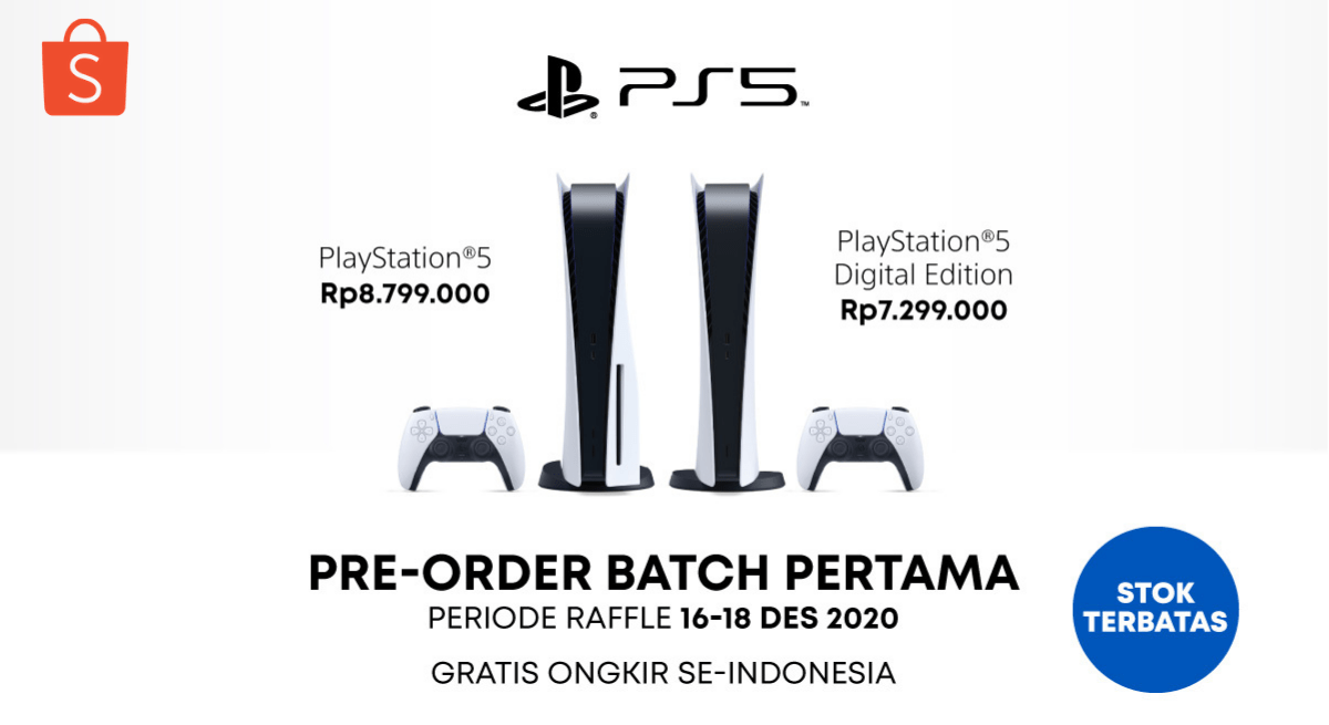 Shopee Hadirkan PlayStation 5 ke Indonesia Lewat Sistem Pre-Order