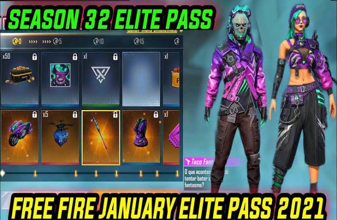 Daftar Hadiah Lengkap Elite Pass Free Fire Season 32