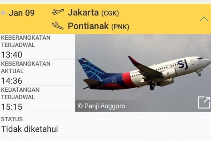 Lokasi Jatuh Sriwijaya Air Muncul di Google Maps