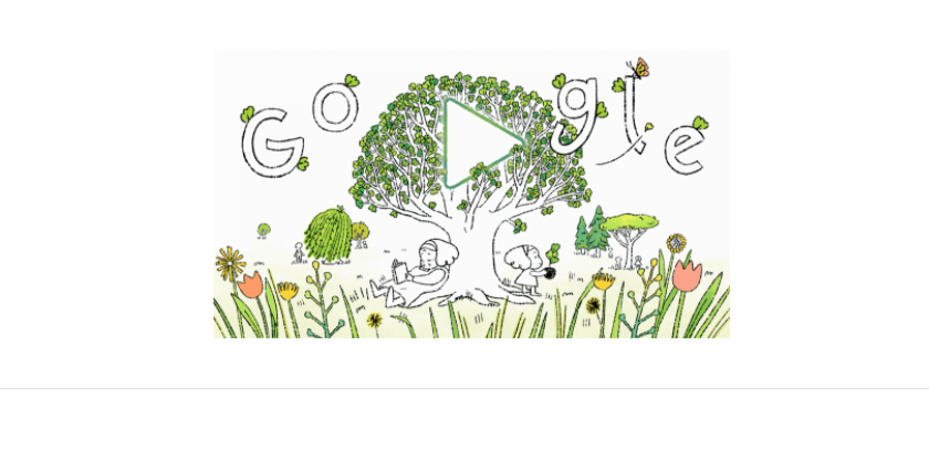 Google Doodle Rayakan Hari Bumi ke-51 dengan Animasi Tanam Pohon