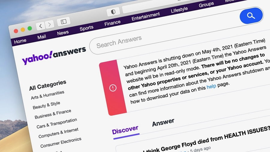 Yahoo Answers Akan Dimatikan Bulan Depan