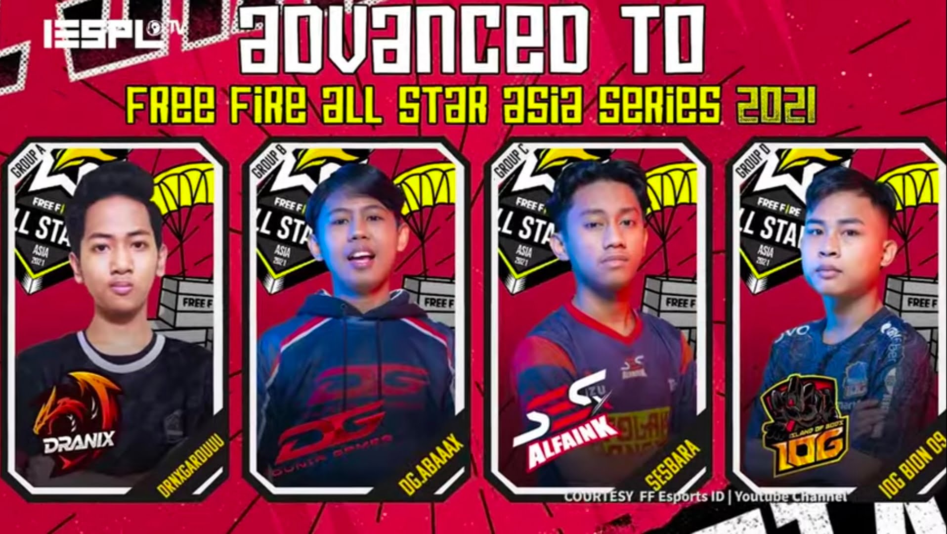 Inilah Perwakilan Indonesia yang Bakal Bertanding di Free Fire All Stars Asia 2021