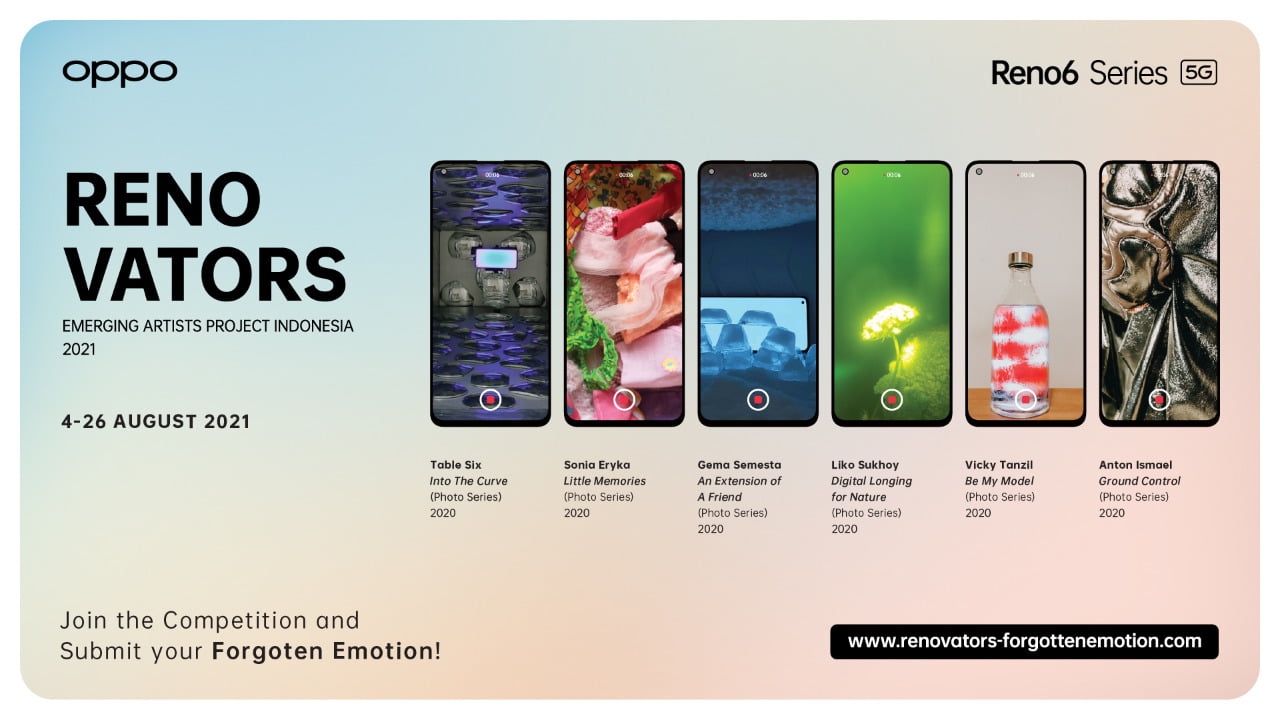 OPPO Hadirkan Renovators Emerging Artists Project Indonesia 2021, Ajang Kreativitas Generasi Muda Ekspresikan Forgotten Emotion