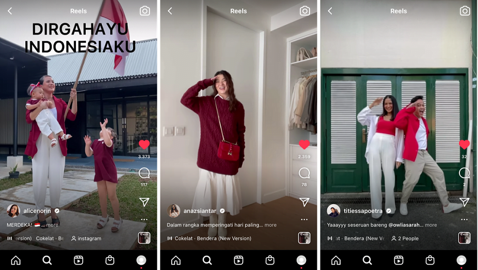 Instagram Ajak Indonesia Rayakan Momen HUT RI ke-76 dari Rumah