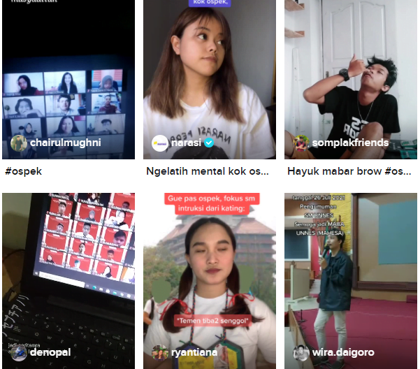 Video-video Ospek Kekinian di Kampus Lewat TikTok