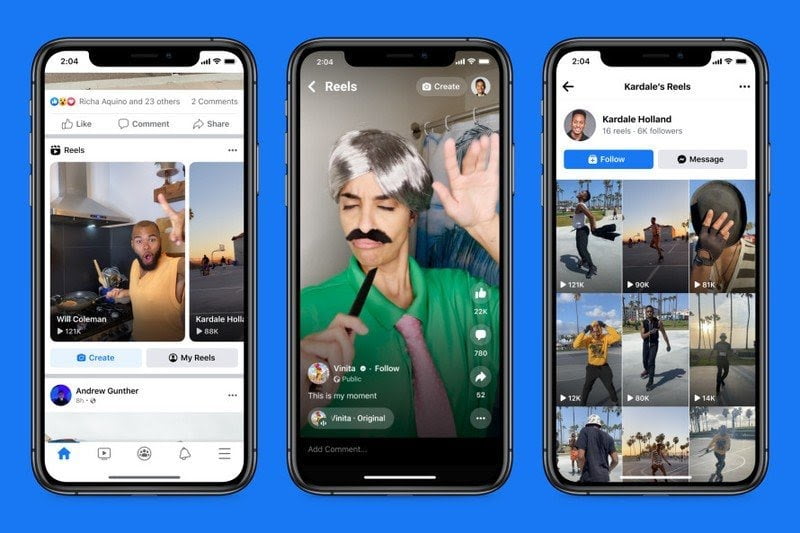 Facebook Hadirkan Fitur Reels Seperti Instagram