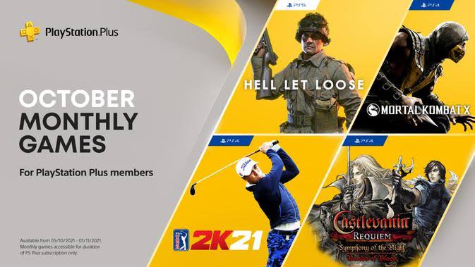 Daftar Game Gratis PlayStation Plus Oktober 2021
