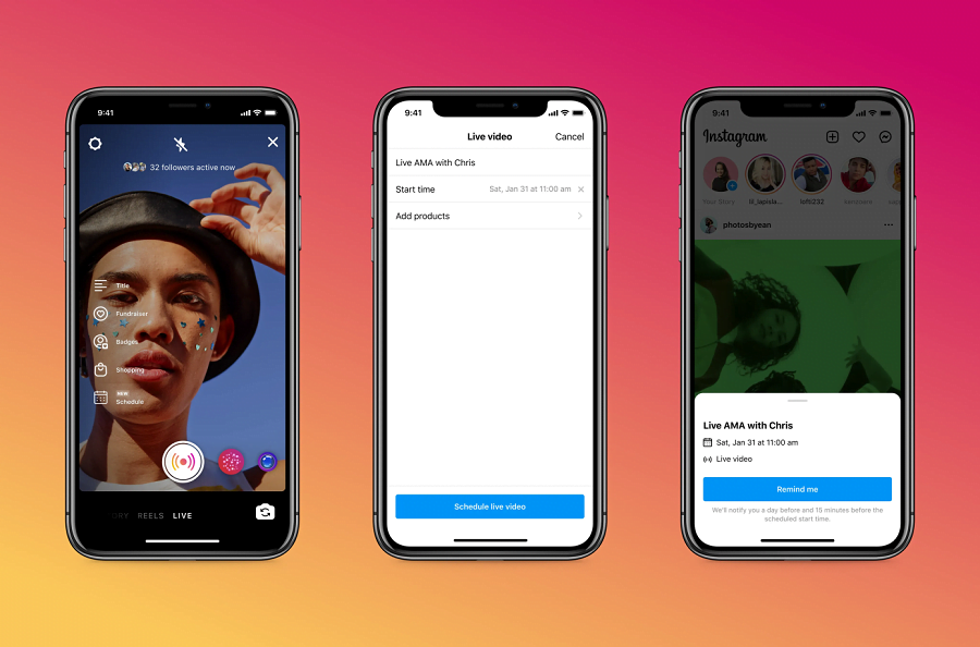 Instagram Live Kini Bisa Dijadwalkan