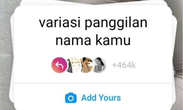 Viral stiker 'Add Yours' Variasi Nama Panggilan, Potensi Jadi Korban Penipuan