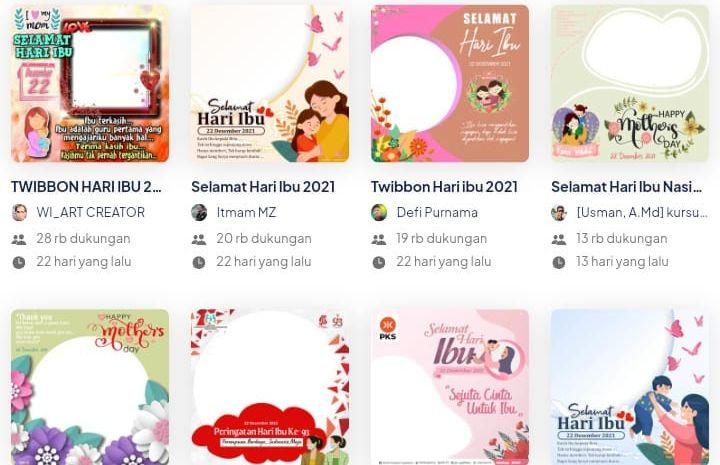 Daftar Link Twibbonize Selamat Hari Ibu 2021