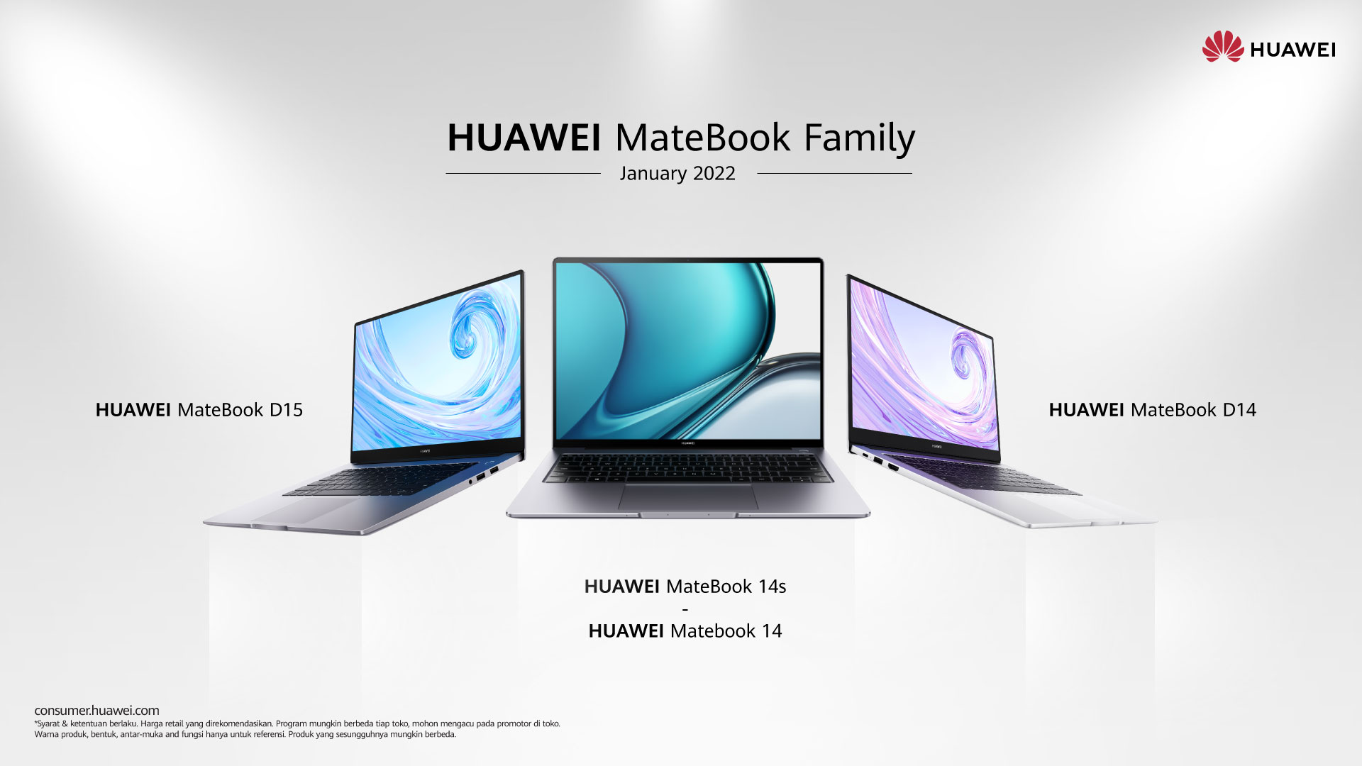 Luncurkan Varian Terbaru D15 i5, Huawei Kasih Promo Menarik MateBook Family