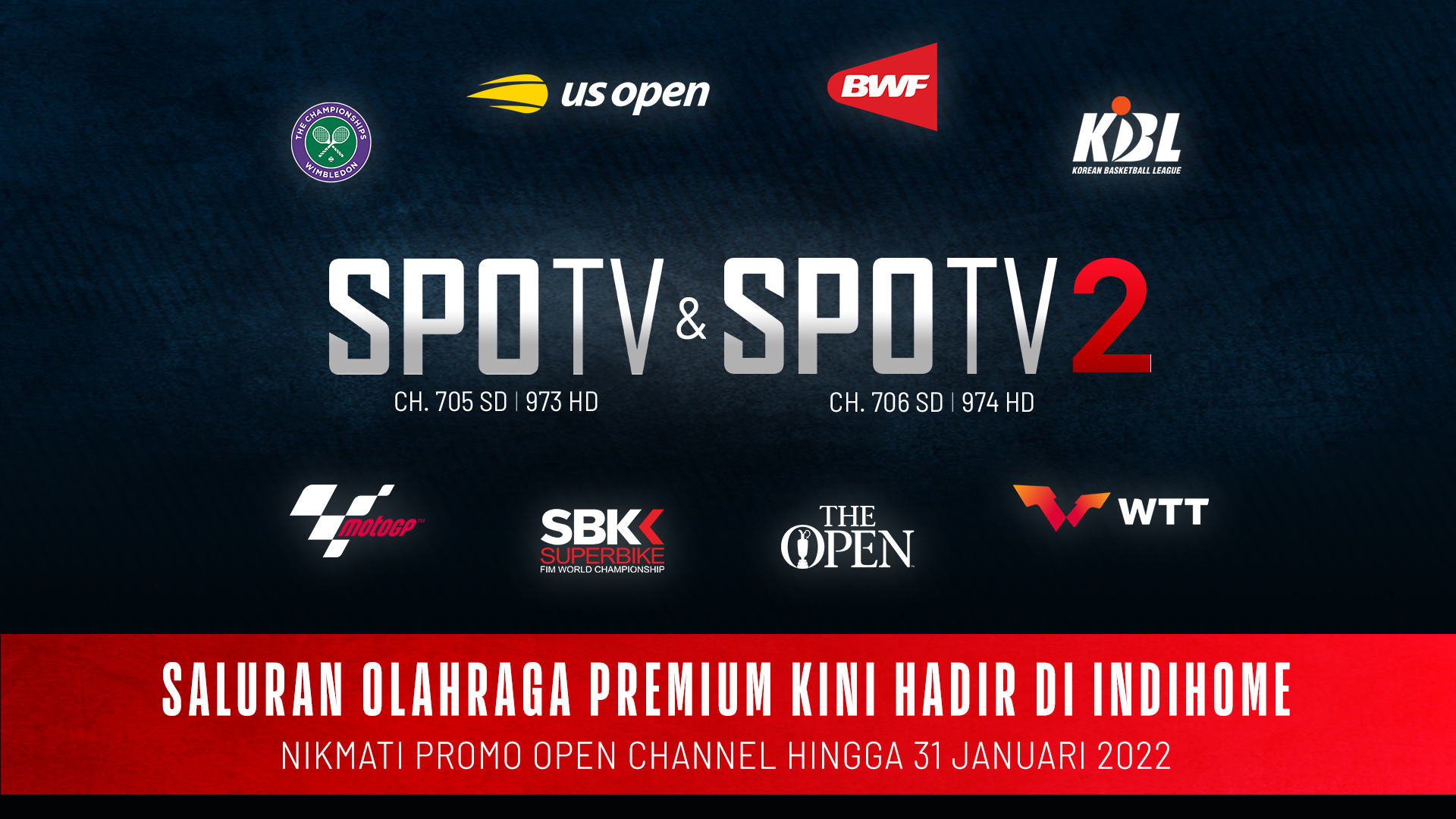 Bersama SPOTV, IndiHome Hadirkan Tayangan Olahraga Terbaik Dunia