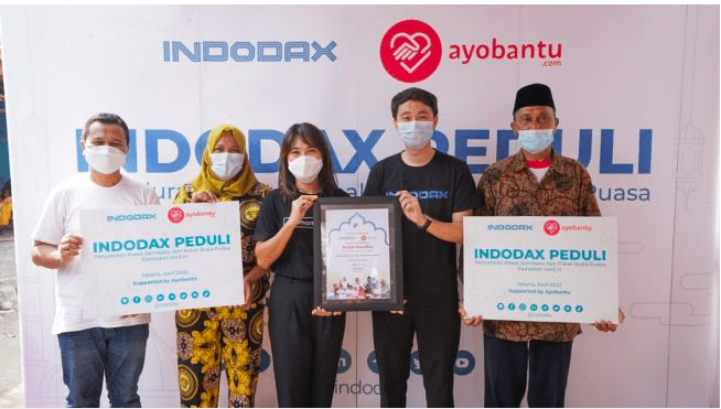 Indodax Gandeng Ayobantu.com Adakan Berbagi Berkah Program CSR Ramadan