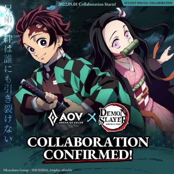 Garena AOV Bakal Bikin Event Kolaborasi Bareng Anime Demon Slayer: Kimetsu no Yaiba