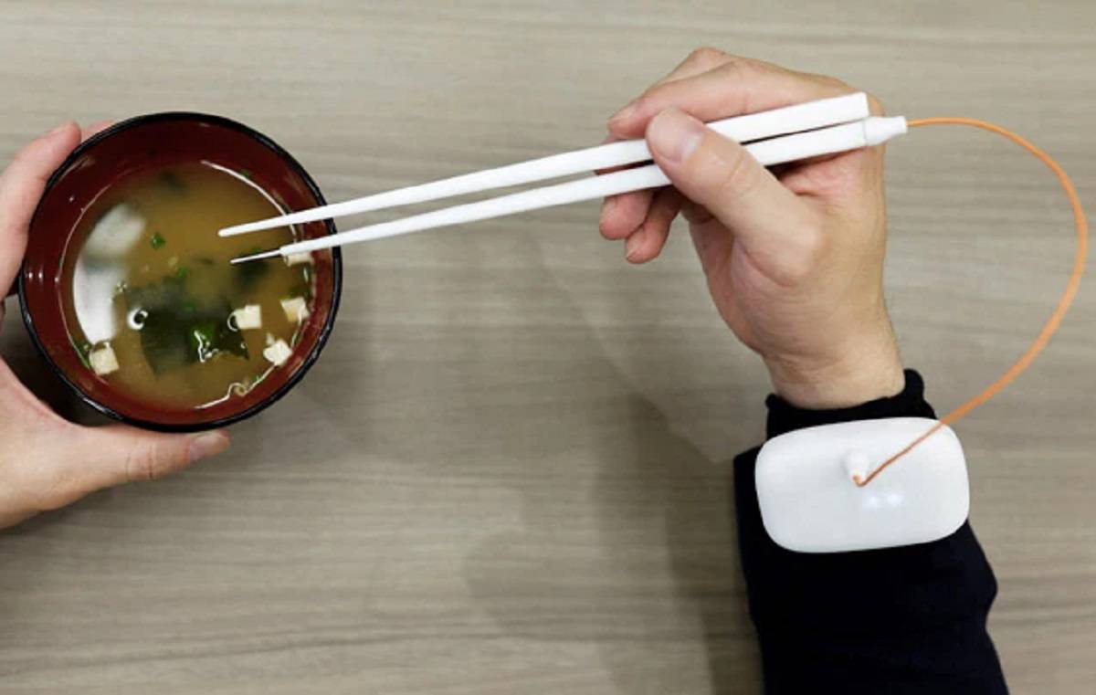 Profesor Jepang Benamkan Komputer Mini ke Sumpit Makanan