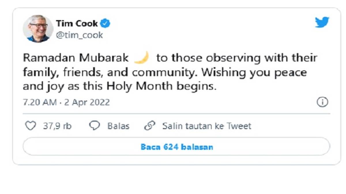 Dua Bos Besar Teknologi Dunia Ucapkan Selamat Ramadan 2022 kepada Umat Islam