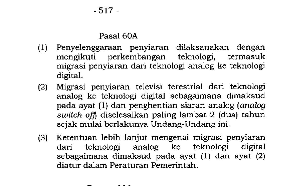 Jawaban Tegas Kominfo saat Diminta Stasiun TV Tunda "Kiamat" TV Analog